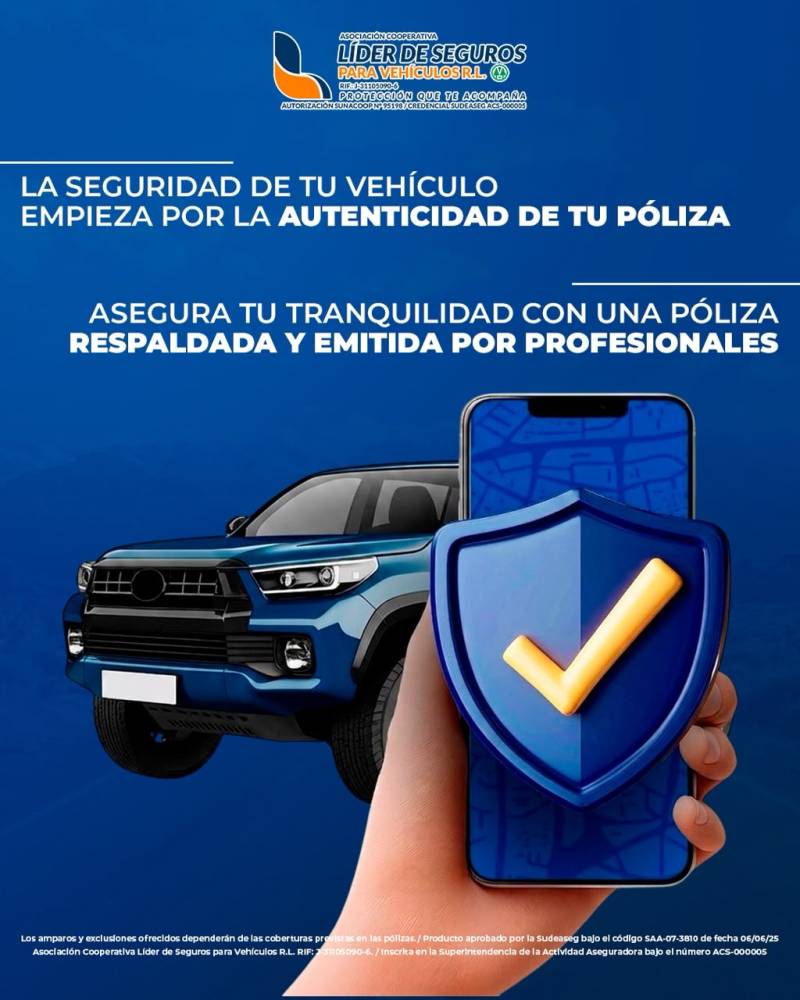La seguridad de tu vehículo empieza por la autenticidad de tu póliza RCV